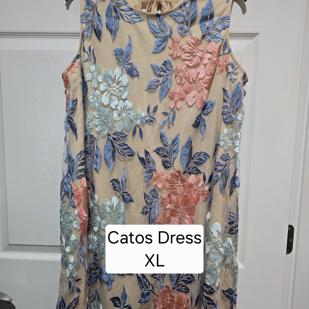 Cato Cream and Blue Halter Mini Sundress